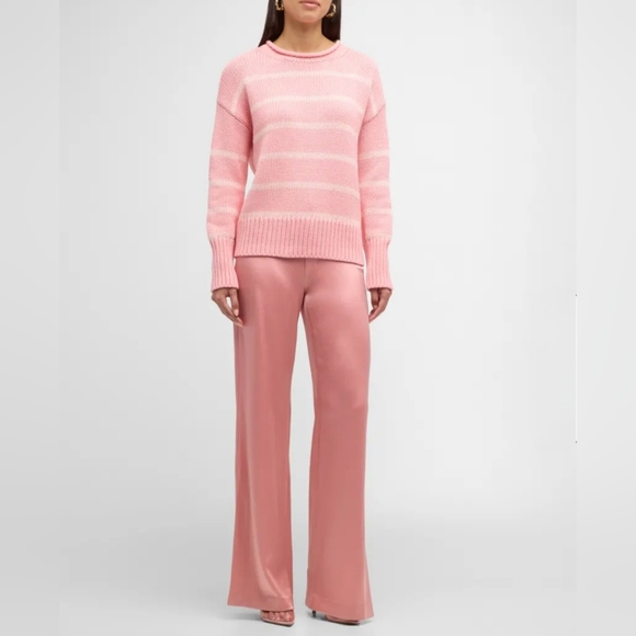 LA LIGNE White/ Navy Blue Marina Striped Sweater Size XS - Picture 2 of 11